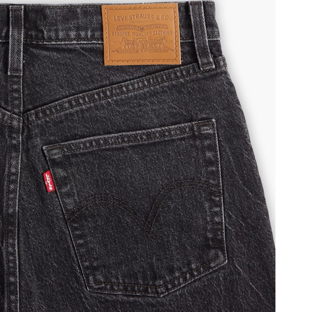 NWT Levi's® Premium Ribcage Straight Ankle Women’s Jeans Soda Spring Black - Picture 2 of 9